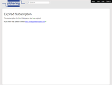 Tablet Screenshot of pickeringtest.net